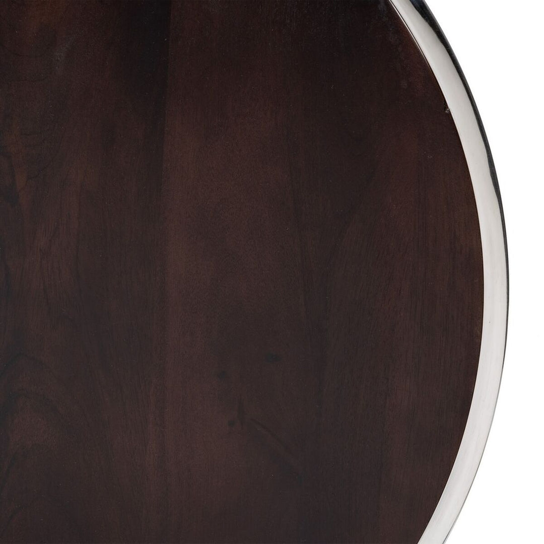 Set of 2 tables Brown Silver 75 x 75 x 41 cm (2 Units)