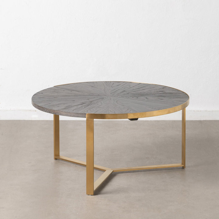 Centre Table Golden Dark brown 90 x 90 x 45 cm