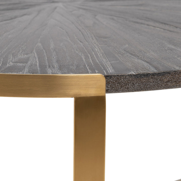 Centre Table Golden Dark brown 90 x 90 x 45 cm