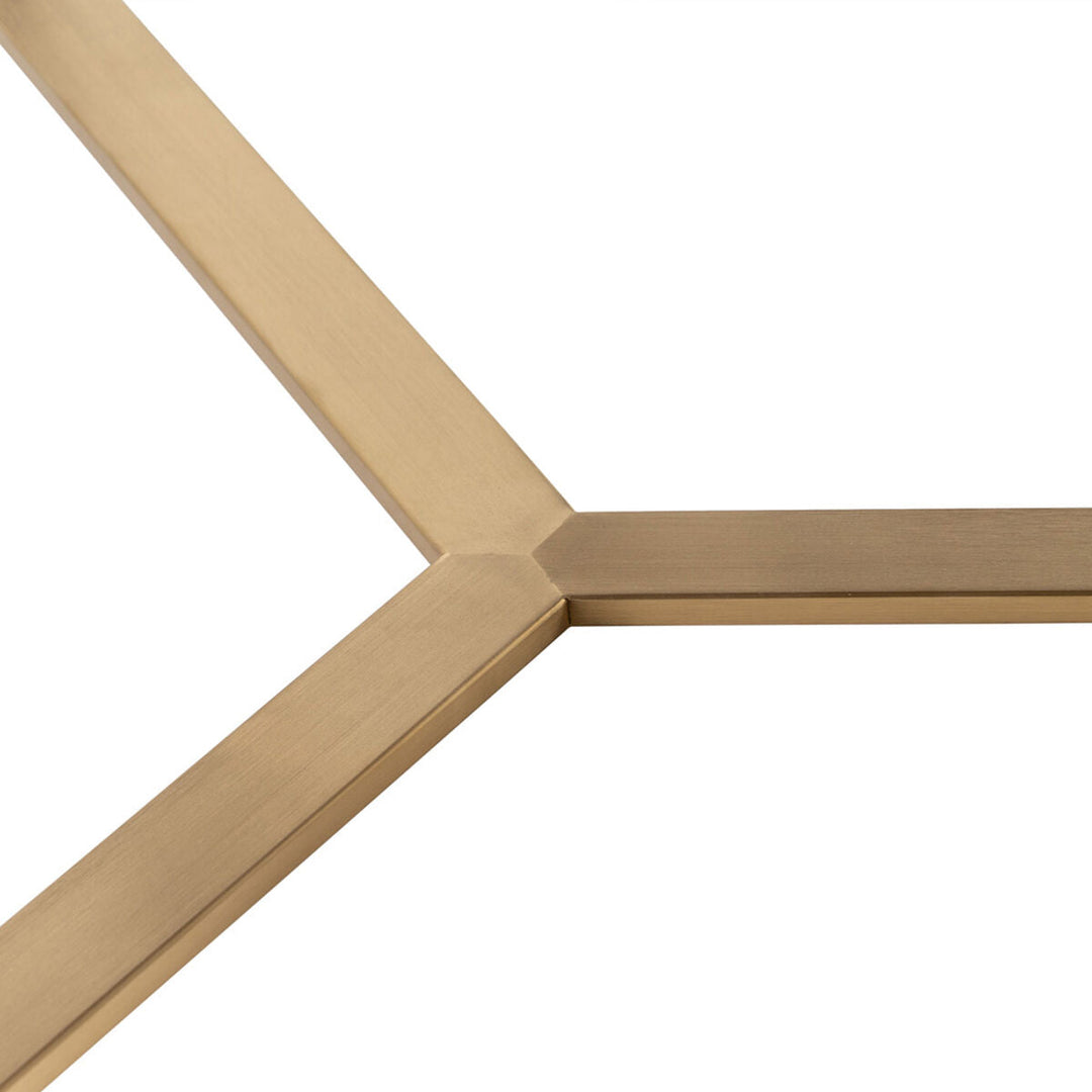 Centre Table Golden Dark brown 90 x 90 x 45 cm