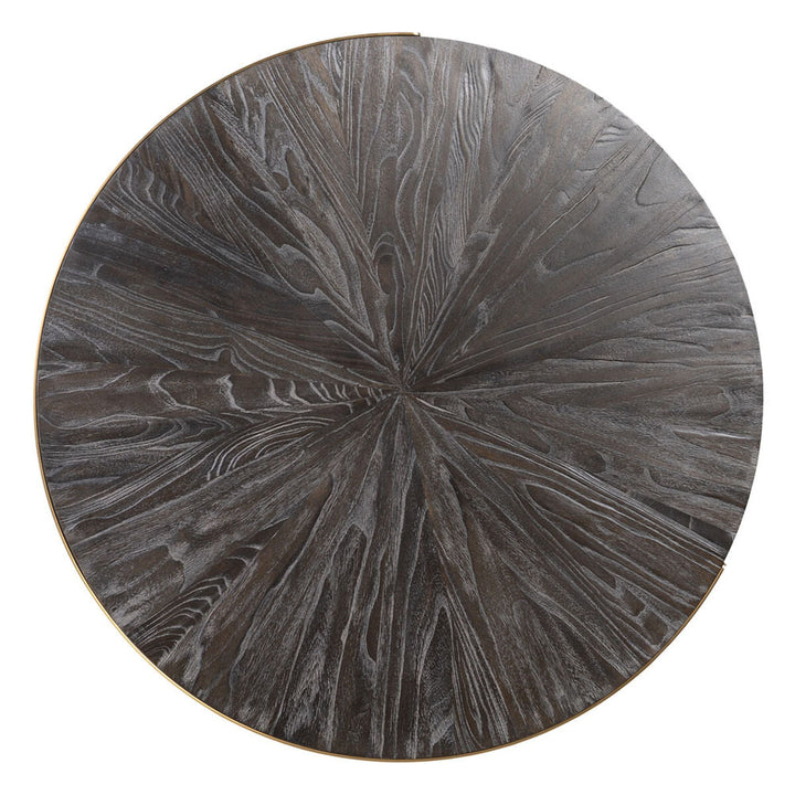 Centre Table Golden Dark brown 90 x 90 x 45 cm