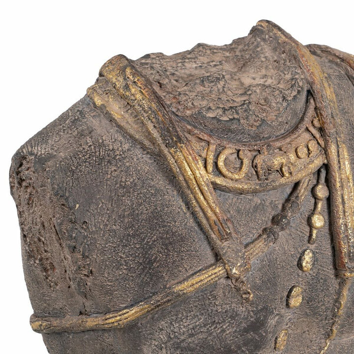 Decorative Figure Brown Golden Warrior 38 x 22 x 76 cm