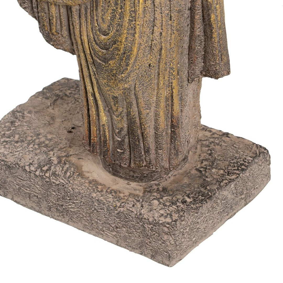 Decorative Figure Brown Golden Warrior 38 x 22 x 76 cm