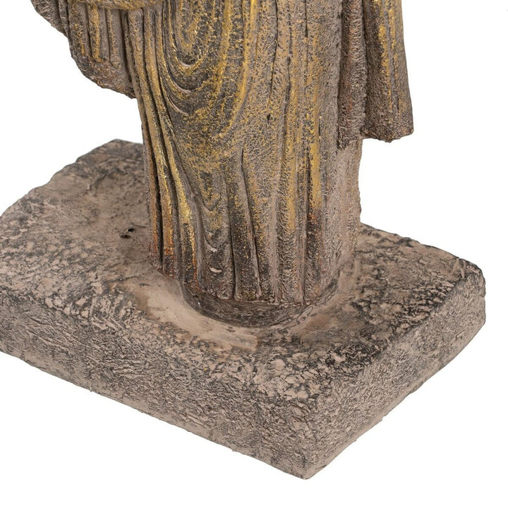Decorative Figure Brown Golden Warrior 38 x 22 x 76 cm