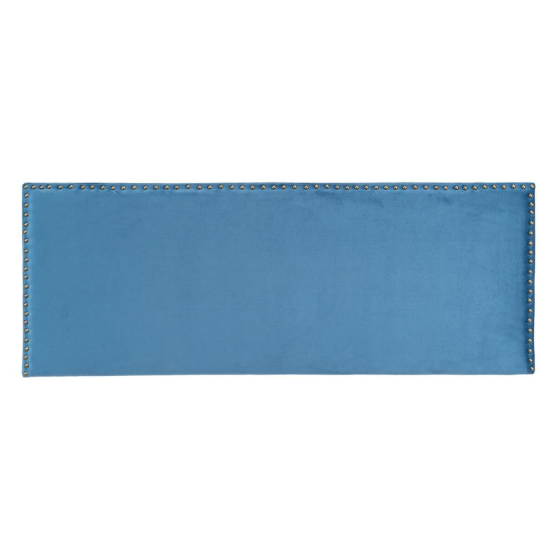 Cabeceira de Cama 160 x 6 x 60 cm Tecido Sintético Azul