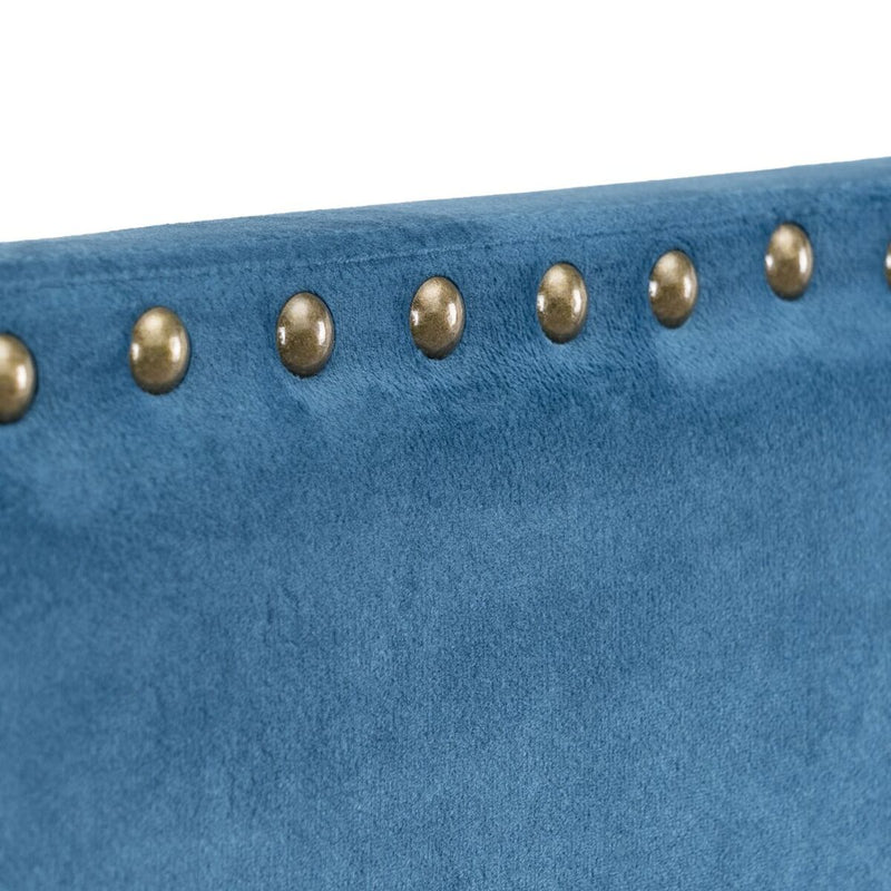 Cabeceira de Cama 160 x 6 x 60 cm Tecido Sintético Azul