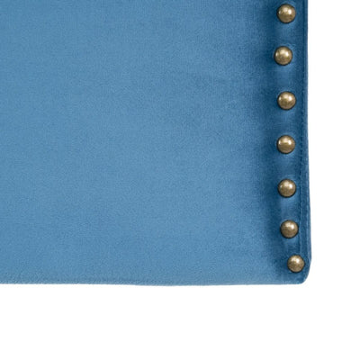 Headboard 160 x 6 x 60 cm Synthetic Fabric Blue