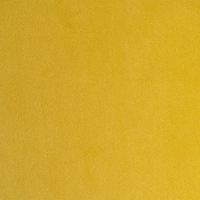 Puff Tecido Sintético Metal Amarelo 40 x 40 x 35 cm