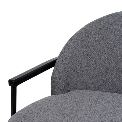 Armchair 74 x 72 x 81 cm Synthetic Fabric Grey Wood