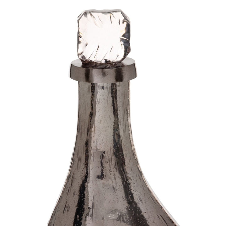Decorative bottle Silver 15 x 13 x 54 cm Decorative