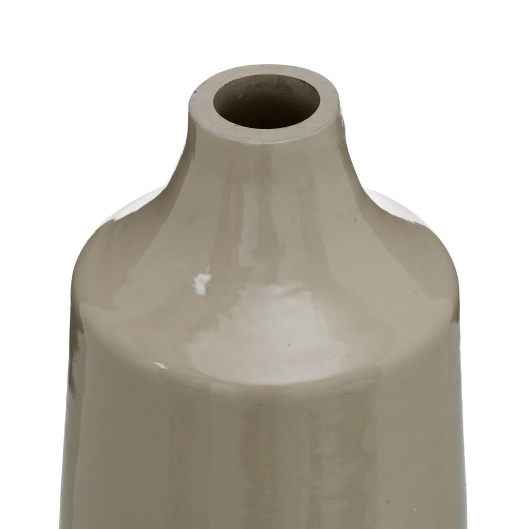 Decorative bottle Beige Silver 17 x 16 x 44 cm Decorative