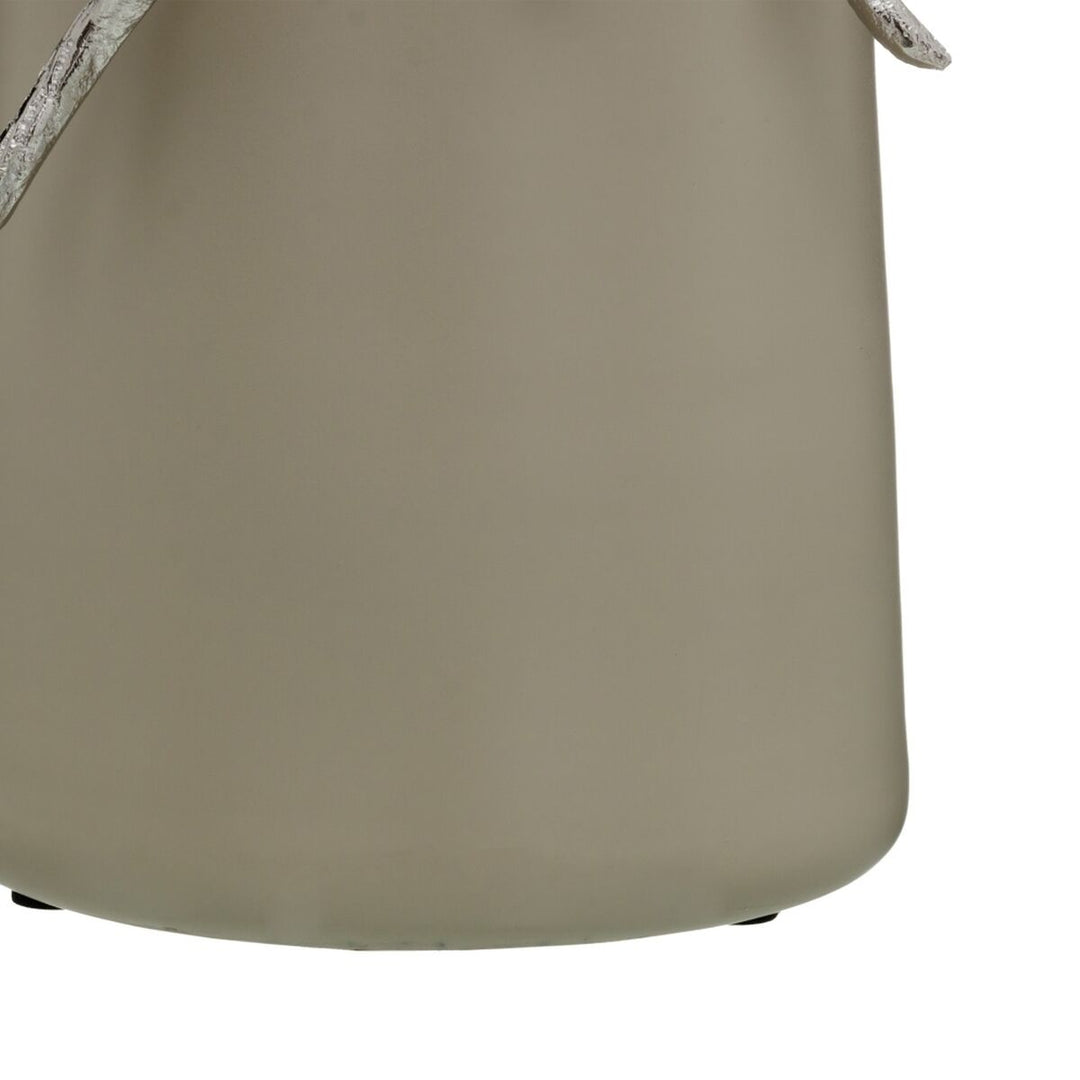 Decorative bottle Beige Silver 17 x 16 x 44 cm Decorative