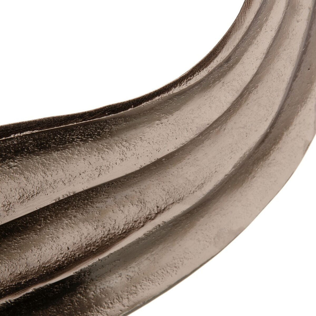 Decorative Figure Black Silver Aluminium 52 x 15 x 46 cm