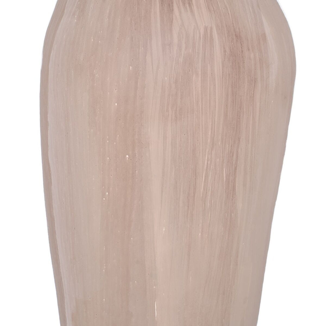 Decorative bottle Cream Golden 15 x 12 x 56 cm Decorative