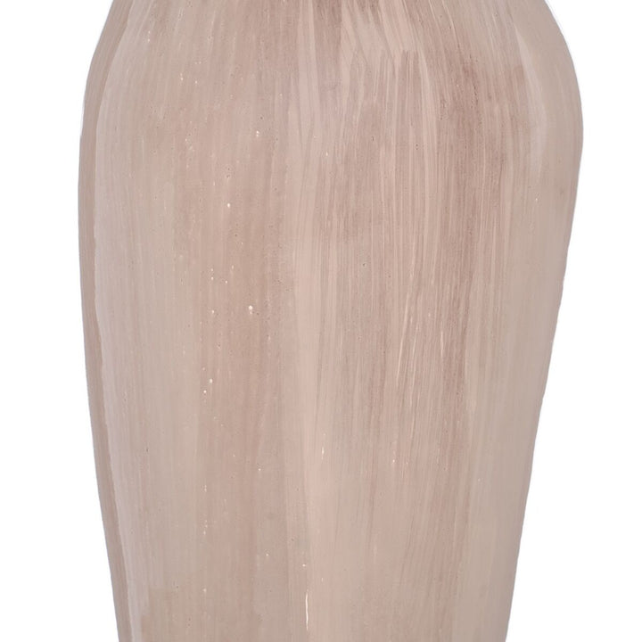 Decorative bottle Cream Golden 15 x 12 x 56 cm Decorative