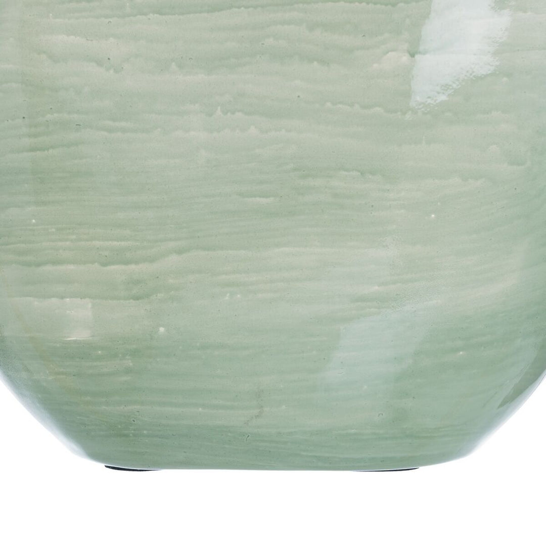 Decorative bottle Green Silver 19 x 13 x 62 cm Decorative