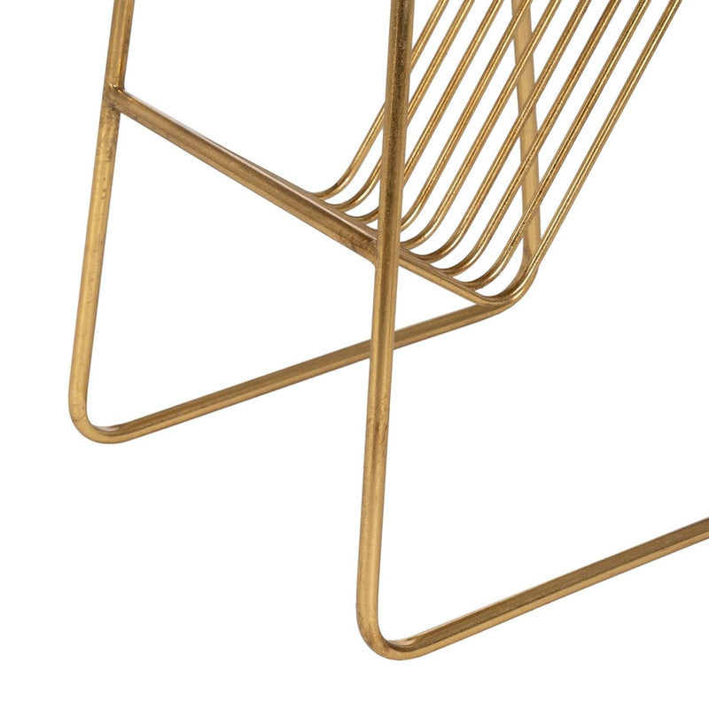 Small Side Table Golden Iron Mirror 48,5 x 43,5 x 66 cm