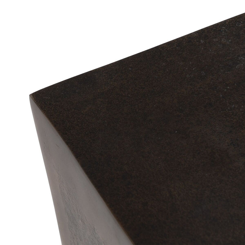 Small Side Table Bronze Aluminium 30 x 30 x 43,5 cm