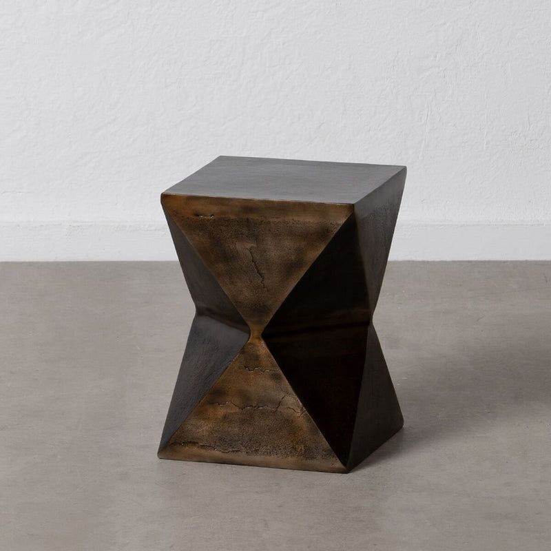 Small Side Table Bronze Aluminium 30 x 30 x 41 cm
