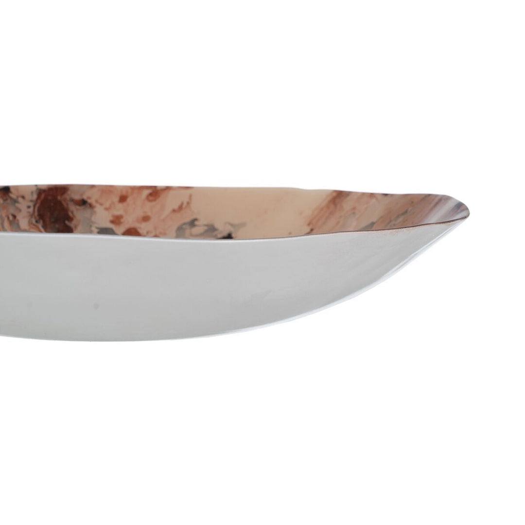 Centerpiece Salmon Crystal 39 x 39 x 6,5 cm