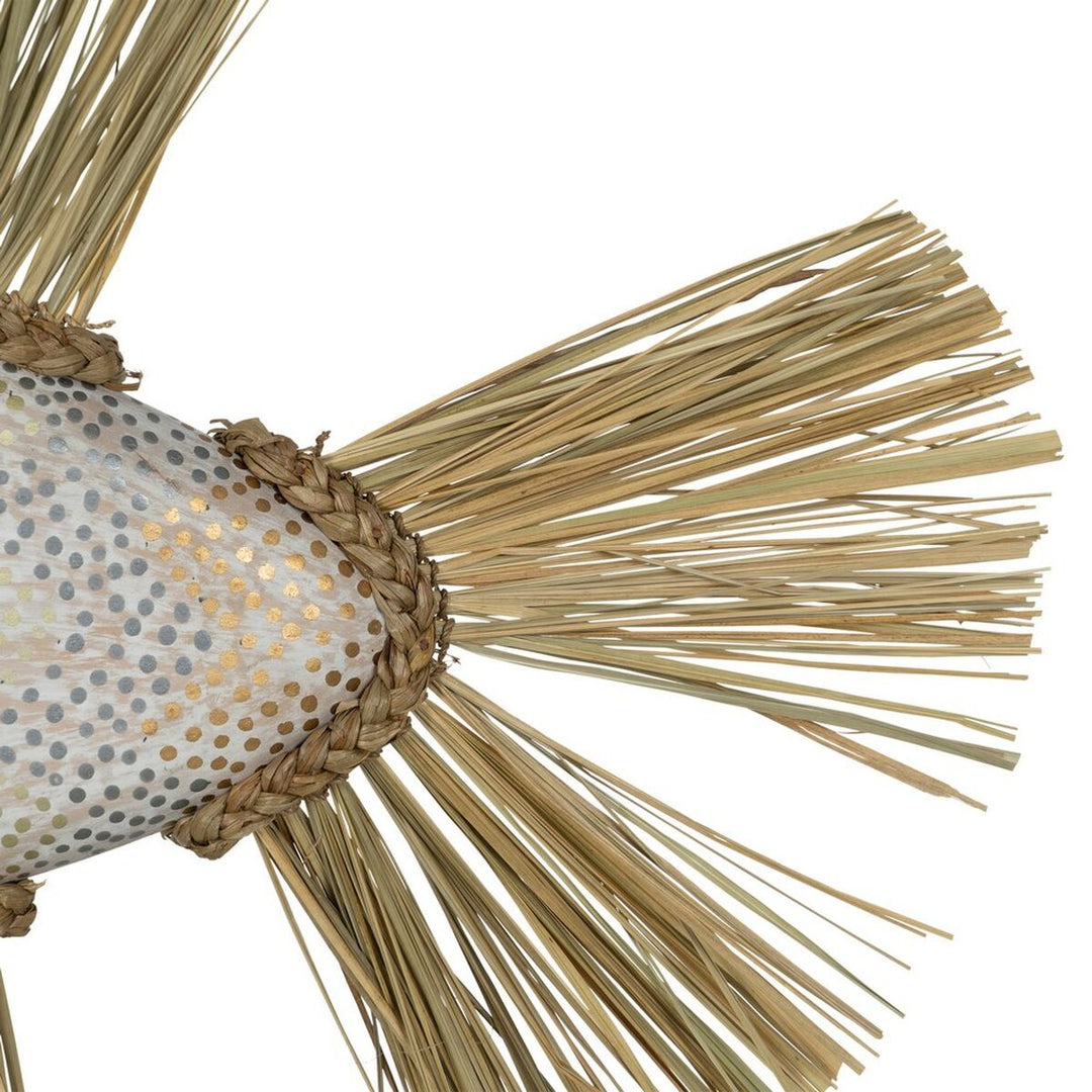 Decorative Figure White Brown Natural Fish 57 x 12 x 60 cm