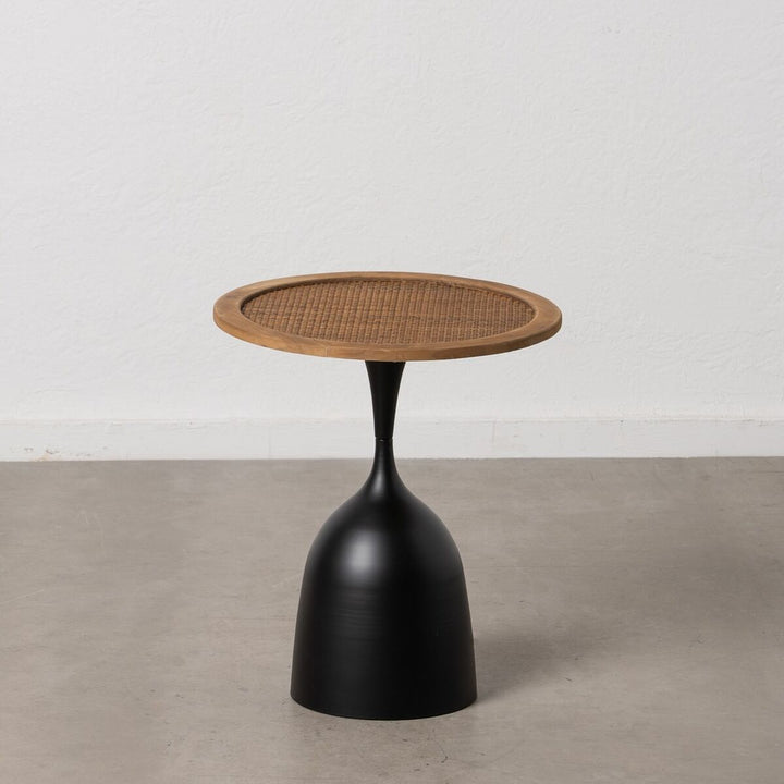 Small Side Table Black Golden 50 x 50 x 57 cm