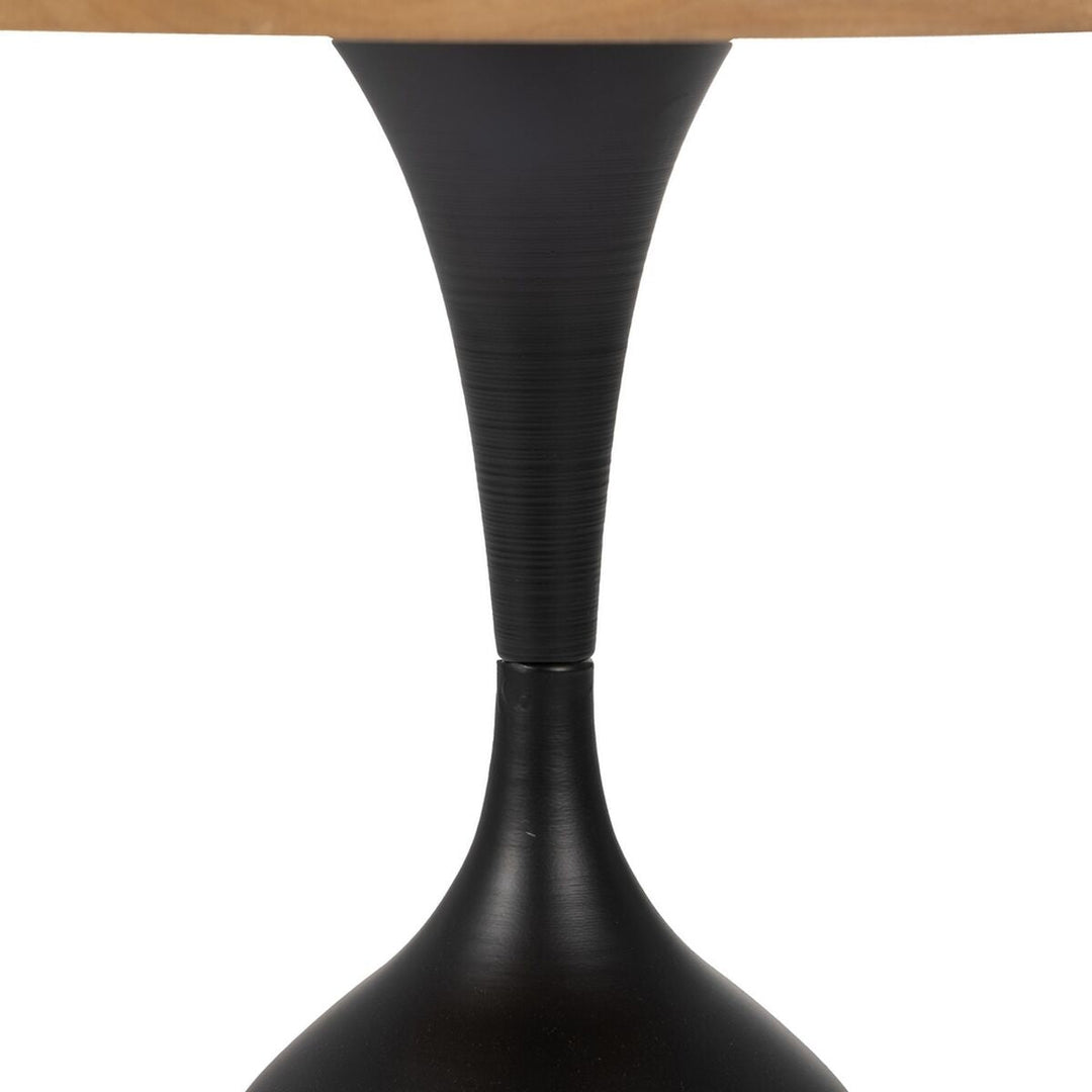 Small Side Table Black Golden 50 x 50 x 57 cm
