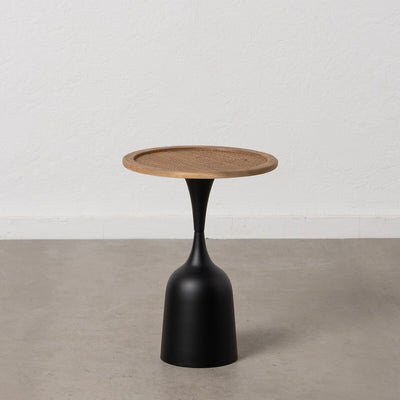 Side table Black Golden Iron 40 x 40 x 52 cm