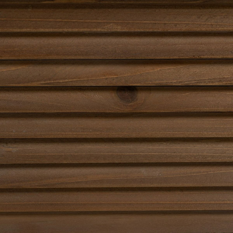 Consola Preto Natural Ferro Vidro temperado Madeira de abeto 134 x 32 x 83 cm