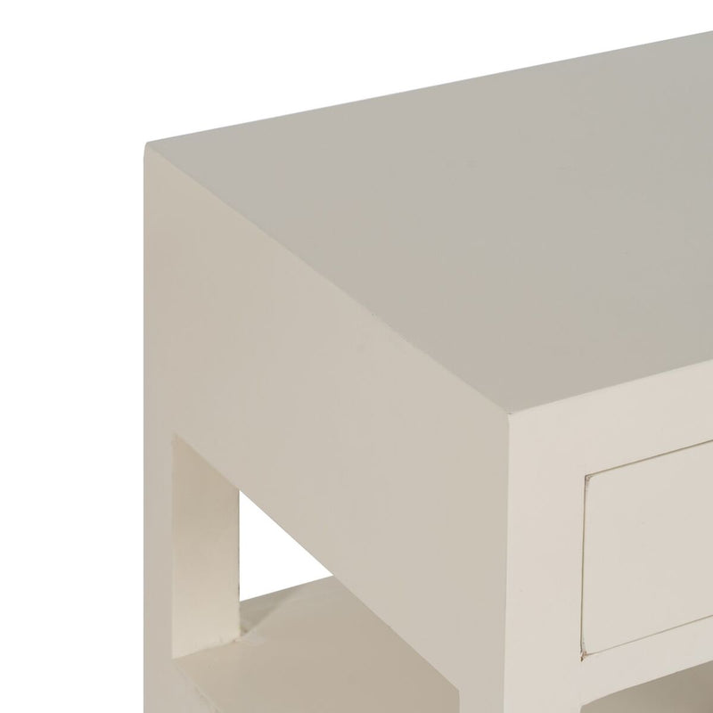 Mesa de Cabeceira ORIENTE Branco Madeira MDF 50 x 40 x 66 cm