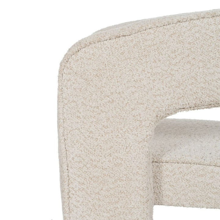 Dining Chair Beige Polyester 69 x 66 x 73 cm