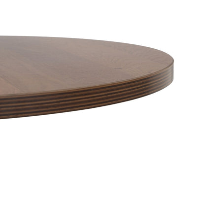 Table Black Natural MDF Wood 60 x 60 x 75 cm