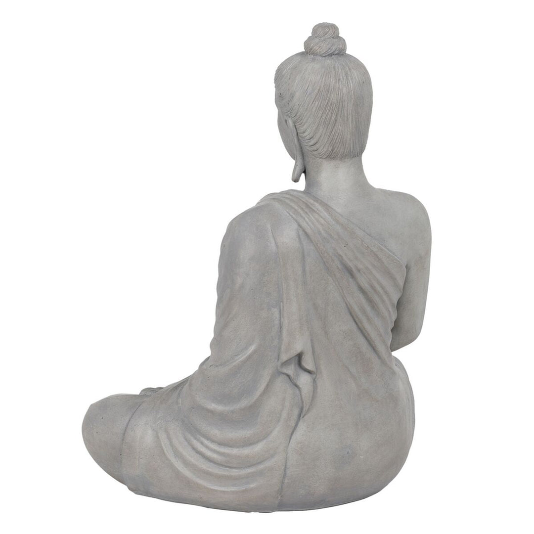 Decorative Figure Grey Buddha 46,3 x 34,5 x 61,5 cm