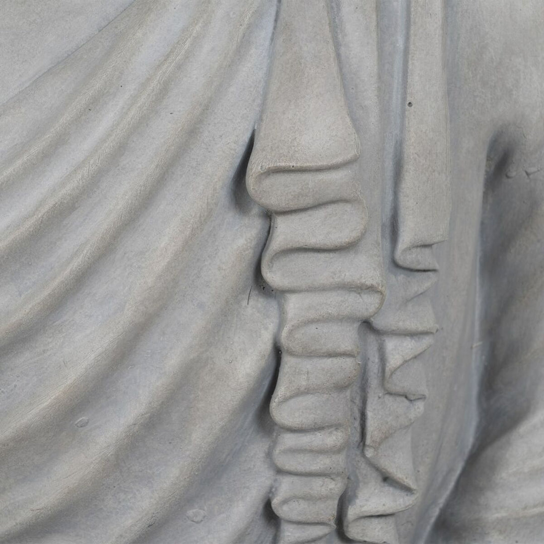 Decorative Figure Grey Buddha 46,3 x 34,5 x 61,5 cm