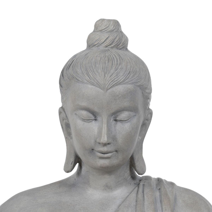 Decorative Figure Grey Buddha 46,3 x 34,5 x 61,5 cm