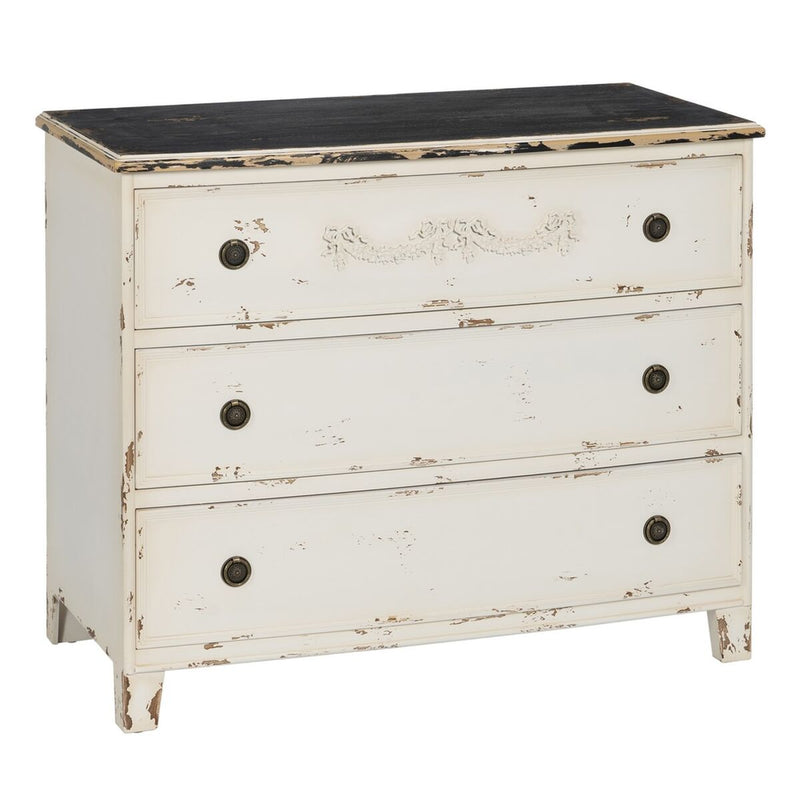 Chest of drawers White Fir wood MDF Wood 105 x 50 x 87,5 cm