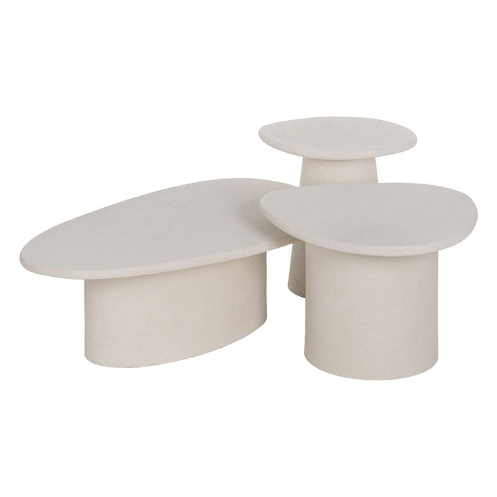 Centre Table WILMA White MDF Wood 57 x 57 x 40 cm