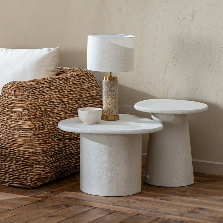 Centre Table WILMA White MDF Wood 57 x 57 x 40 cm