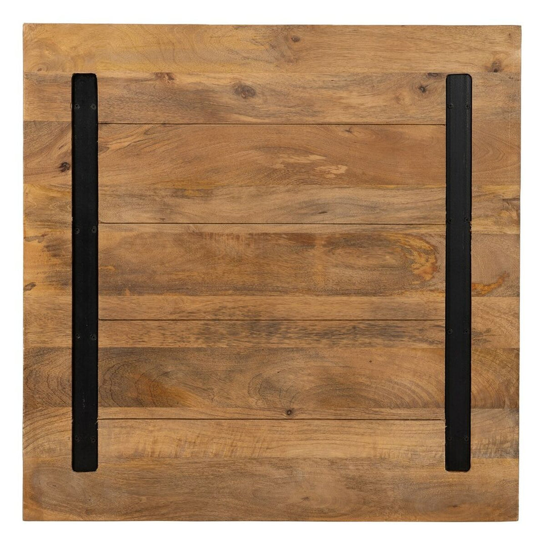 Table top Squared Beige Mango wood 80 x 80 x 3 cm
