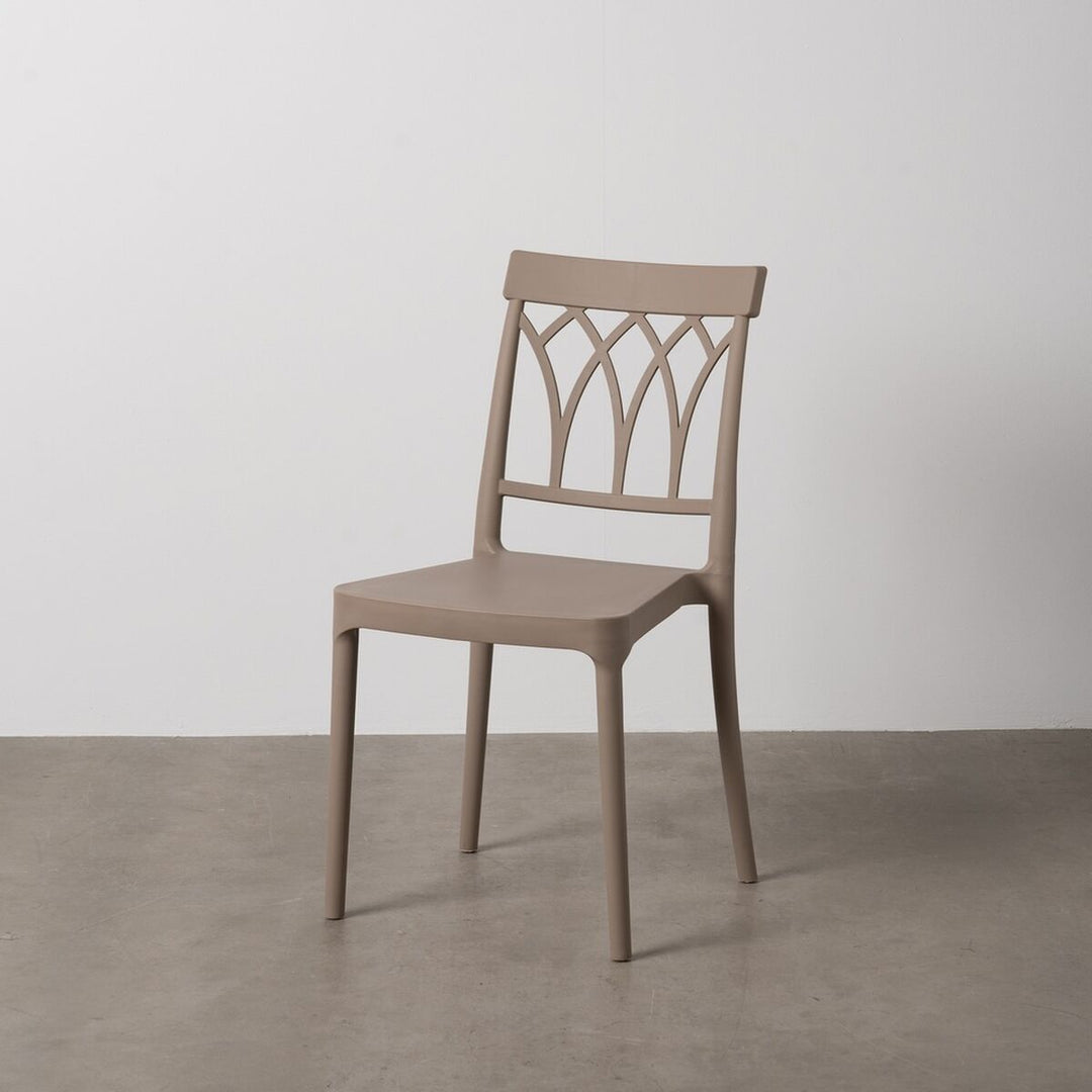 Dining Chair Taupe polypropylene 42 x 54 x 83 cm