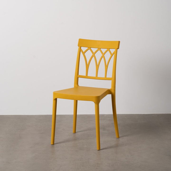 Dining Chair Yellow polypropylene 42 x 54 x 83 cm