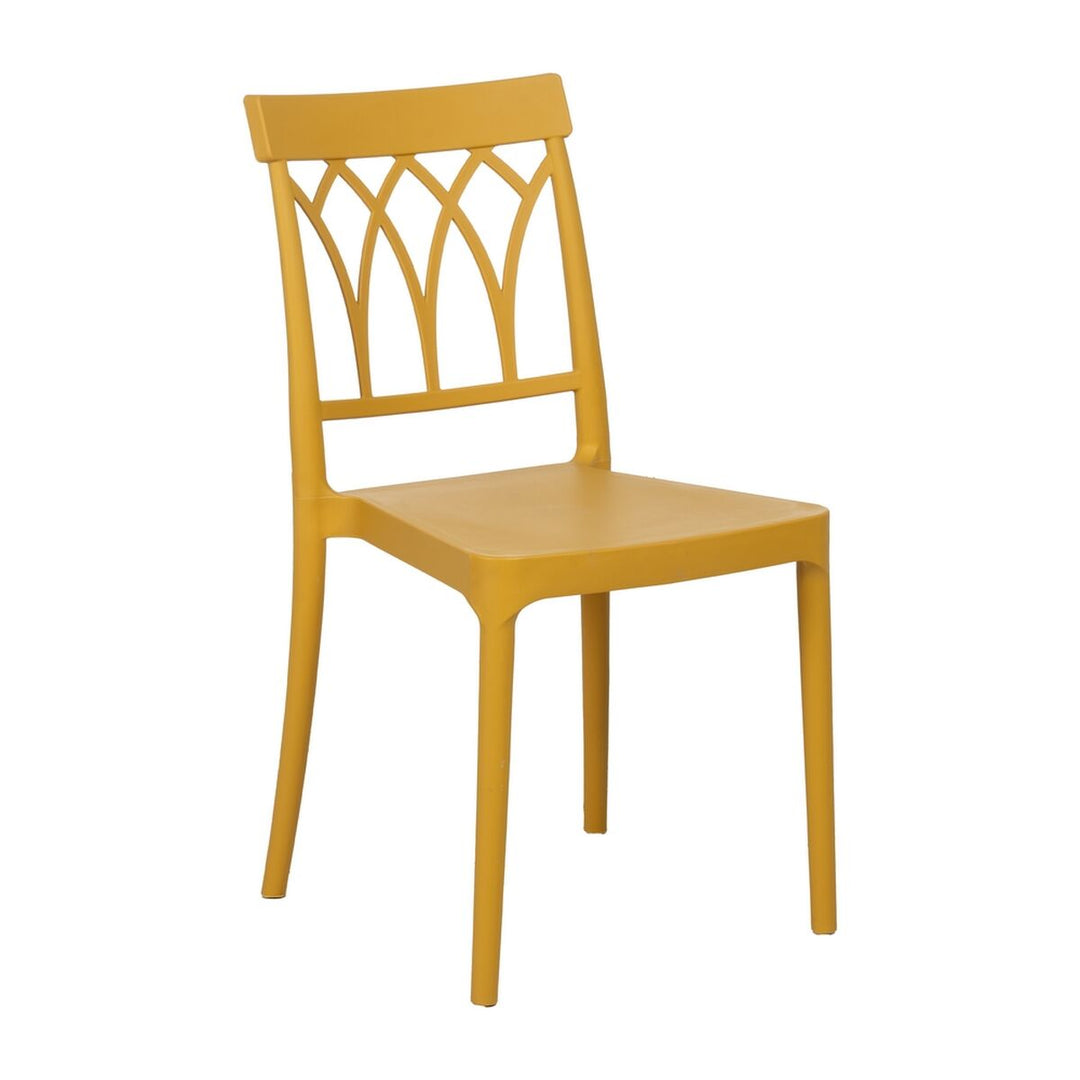 Dining Chair Yellow polypropylene 42 x 54 x 83 cm