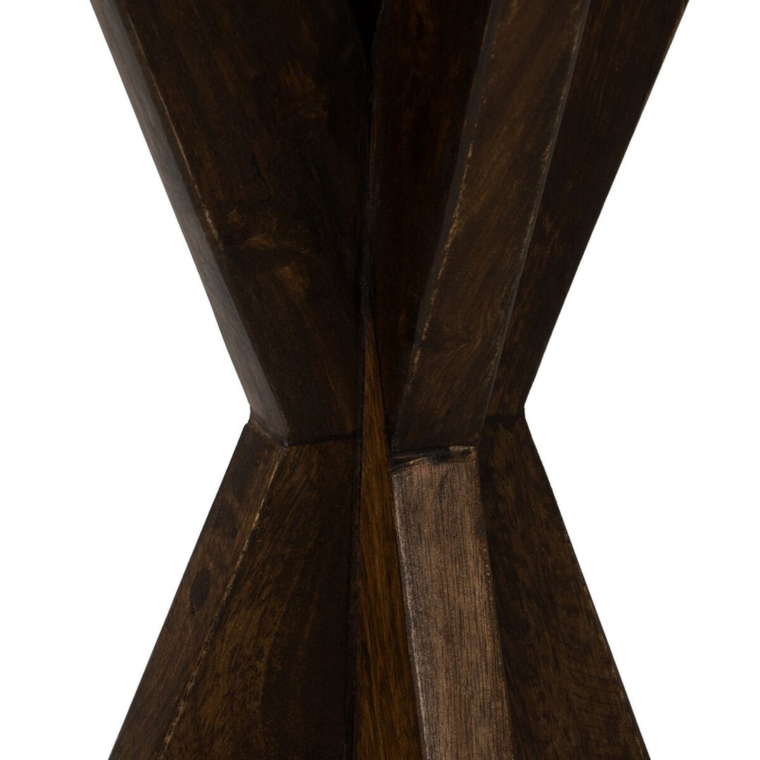 Small Side Table Natural 37 x 37 x 60 cm