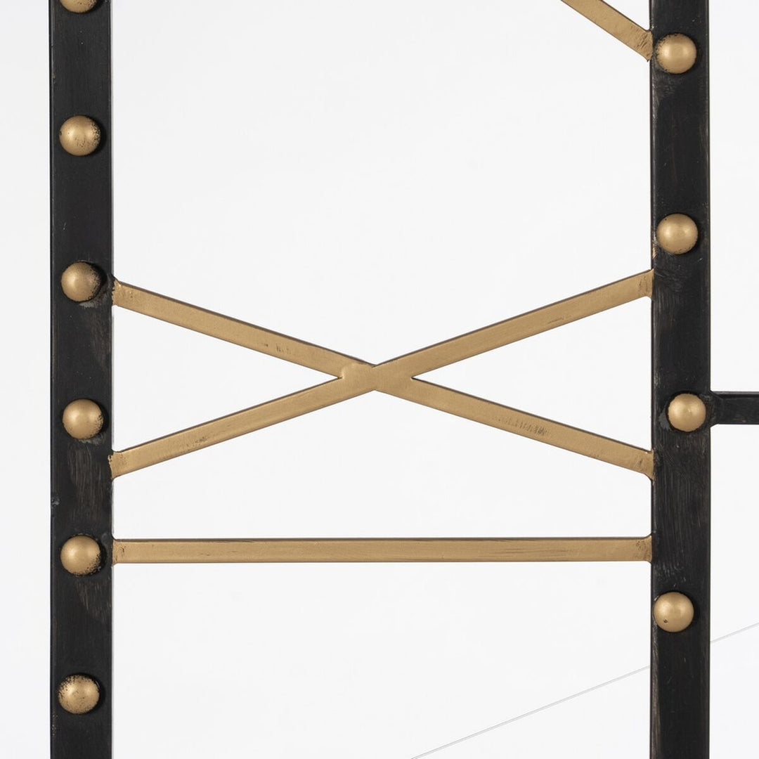 Wall Clock Black Golden Iron 80 x 3,5 x 80 cm