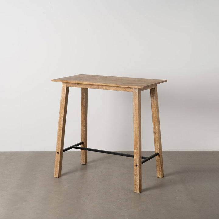 Table Black Natural 110 x 60 x 110 cm