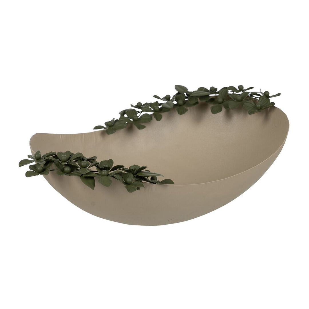 Centerpiece Green Beige Iron 44 x 31 x 18 cm