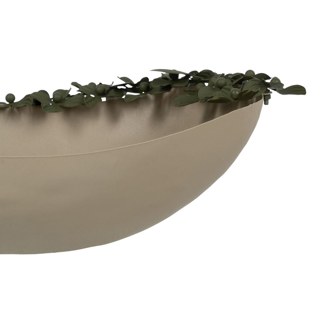 Centerpiece Green Beige Iron 44 x 31 x 18 cm
