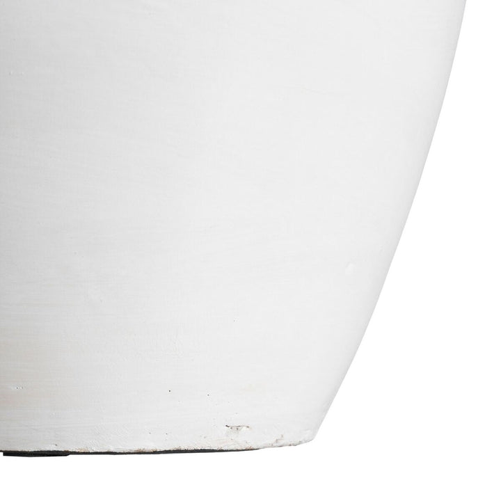 Vase White Terracotta 25 x 27 x 40 cm