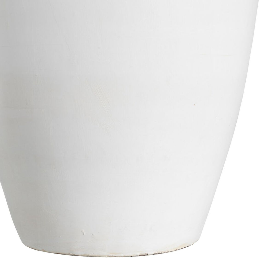 Vase White Terracotta 26 x 28 x 60 cm