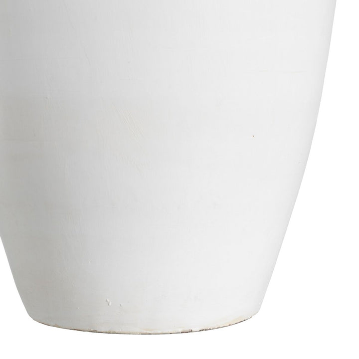 Vase White Terracotta 26 x 28 x 60 cm